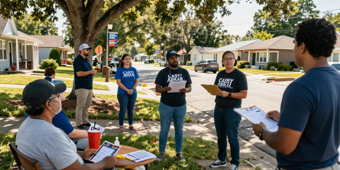 Canvassing for Casey Askar in FL-22, showcasing community engagement and campaign activities