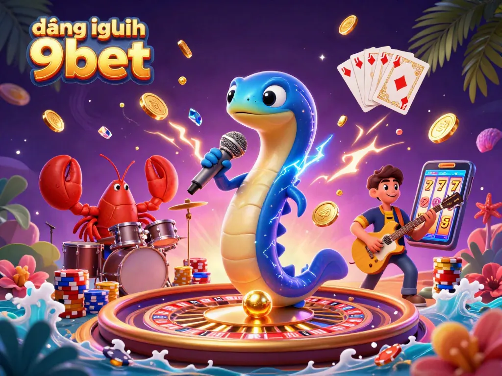 Engage with the exciting world of đăng nhập 9bet, showcasing vibrant casino elements in a dynamic underwater scene.