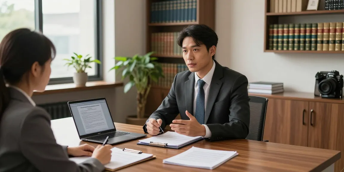 Breaking News on CNN highlights a professional legal consultation scene with an attorney and client discussing case files in a warm office setting.