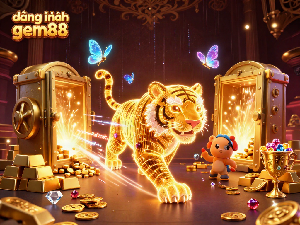 Experience thrilling gameplay with đăng nhập gem88 in a vibrant casino atmosphere brimming with golden treasures.