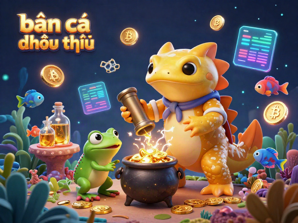 Engage with vibrant bắn cá đổi thưởng game scenes featuring alchemy and underwater treasures.