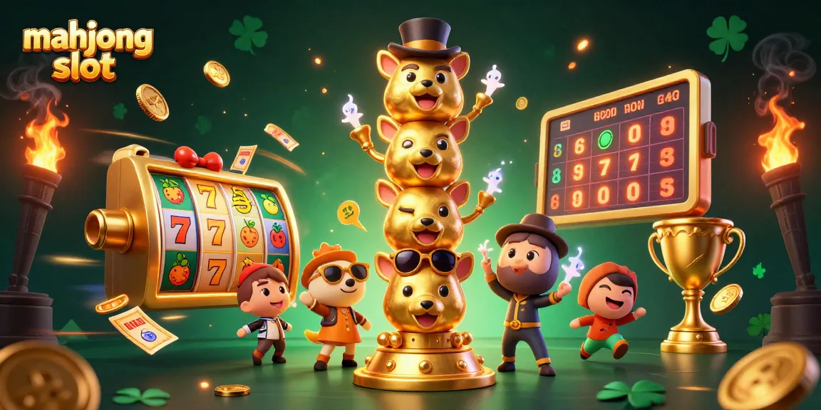Engage with the thrilling mahjong slot as golden totems and reels create an electrifying atmosphere.