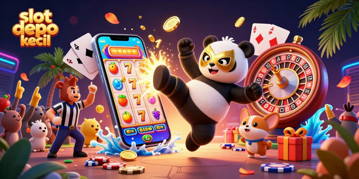 Watch the panda wrestler kick it in an exciting slot depo kecil themed 3D scene.